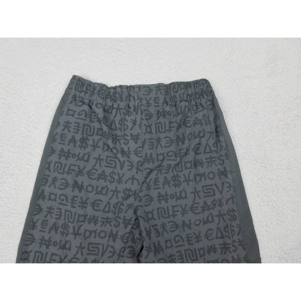 Nike KD NIKESHIELD Shorts Boys Large Gray Money Print 11 Inseam Basketball